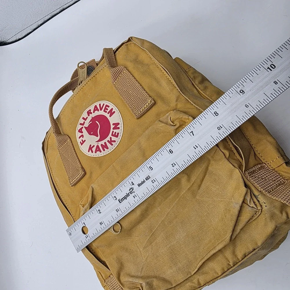 Fjallraven Kanken Mini Backpack Yellow Mustard Ochre Small Classic Bag Tote